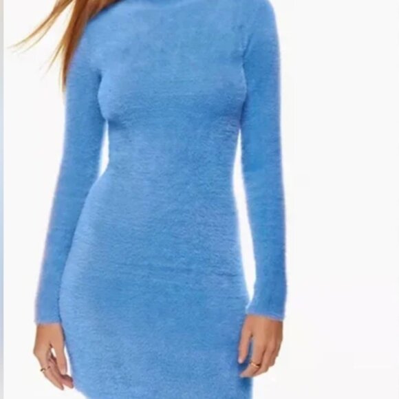 Aritzia Sunday Best White Milan Sweater Dress Mini - Picture 3 of 6